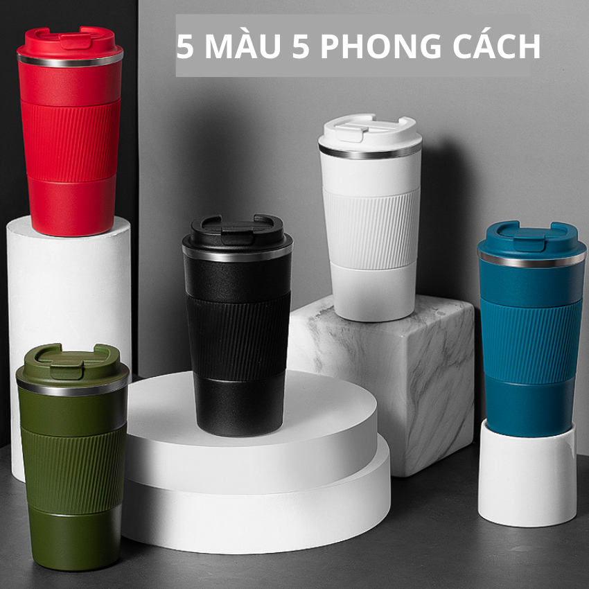 Cốc Cà Phê Giữ Nhiệt SOIKA 510ml SB06510 Inox 304 Nhiều Màu