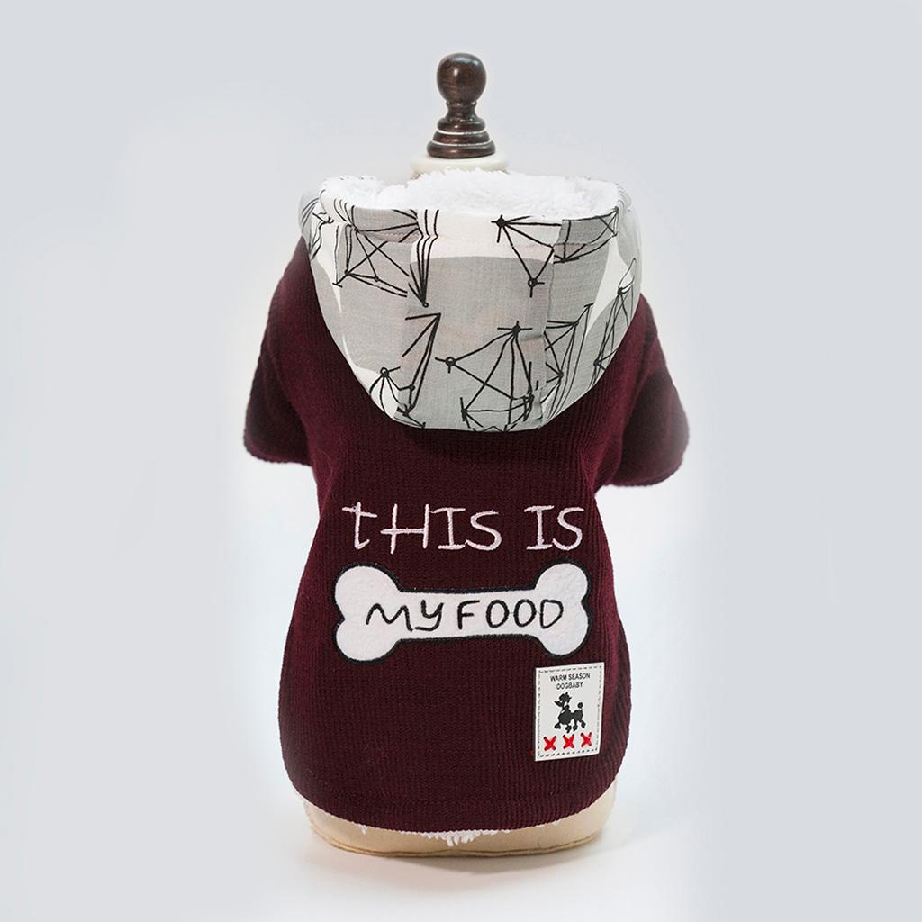 Dog Coat Hoodie Pet Winter Clothes Warm Soft for Medium Large Dogs
