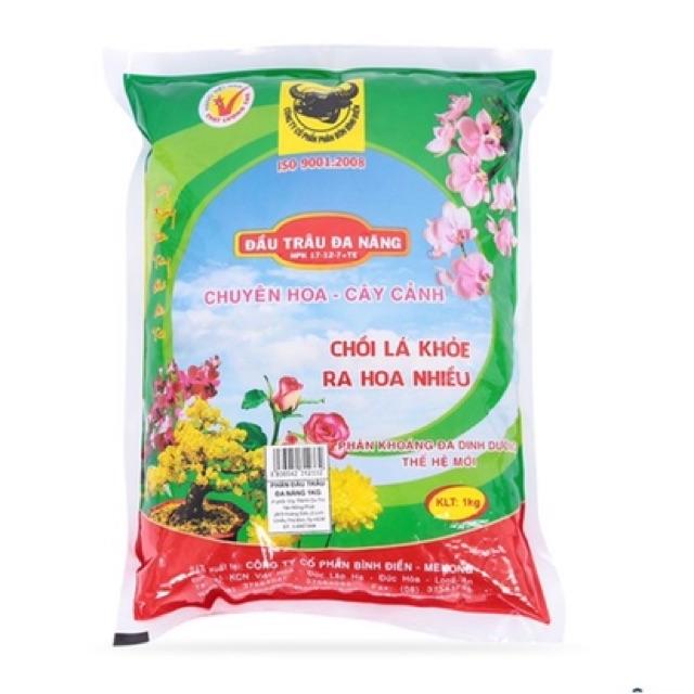 Phân khoáng dinh dưỡng Đầu trâu đa năng - NPK 17 - 12 - 7 gói 1kg