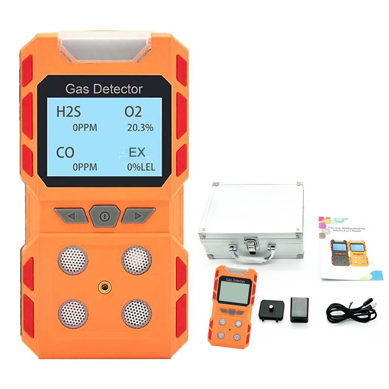 Báo động 4-Gas H2S CO O2 CH4 EX Ngộ độc rò rỉ khí đốt cảm biến phát hiện độc lập CẢNH BÁO CAO cho an toàn công nghiệp