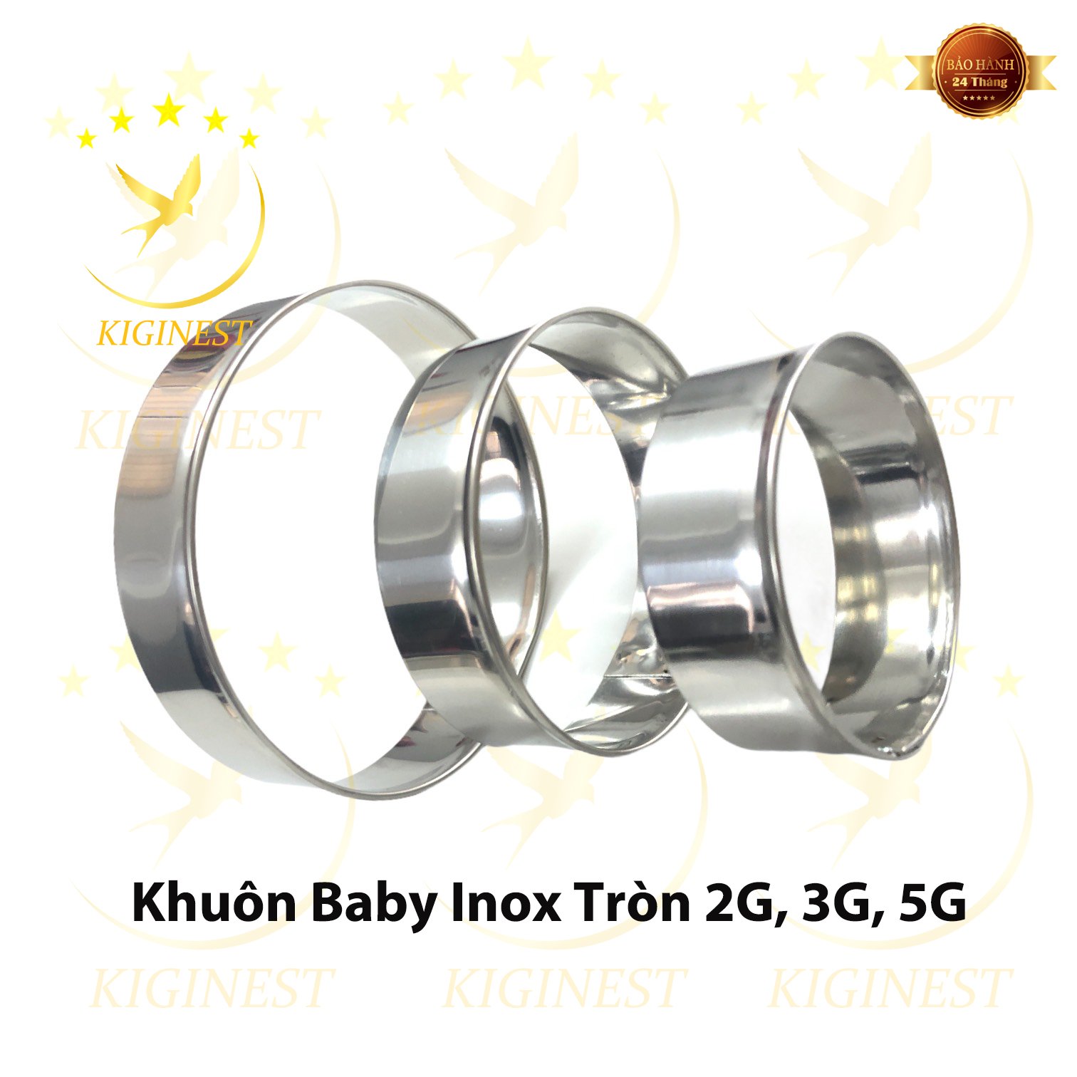 [GIÁ CỰC SỐC] KHUÔN YẾN INOX BABY TRÒN 2G, 3G, 5G ĐẮP, SẤY VÀ ĐỊNH HÌNH TỔ YẾN- SET YẾN CHƯNG CHẤT LƯỢNG