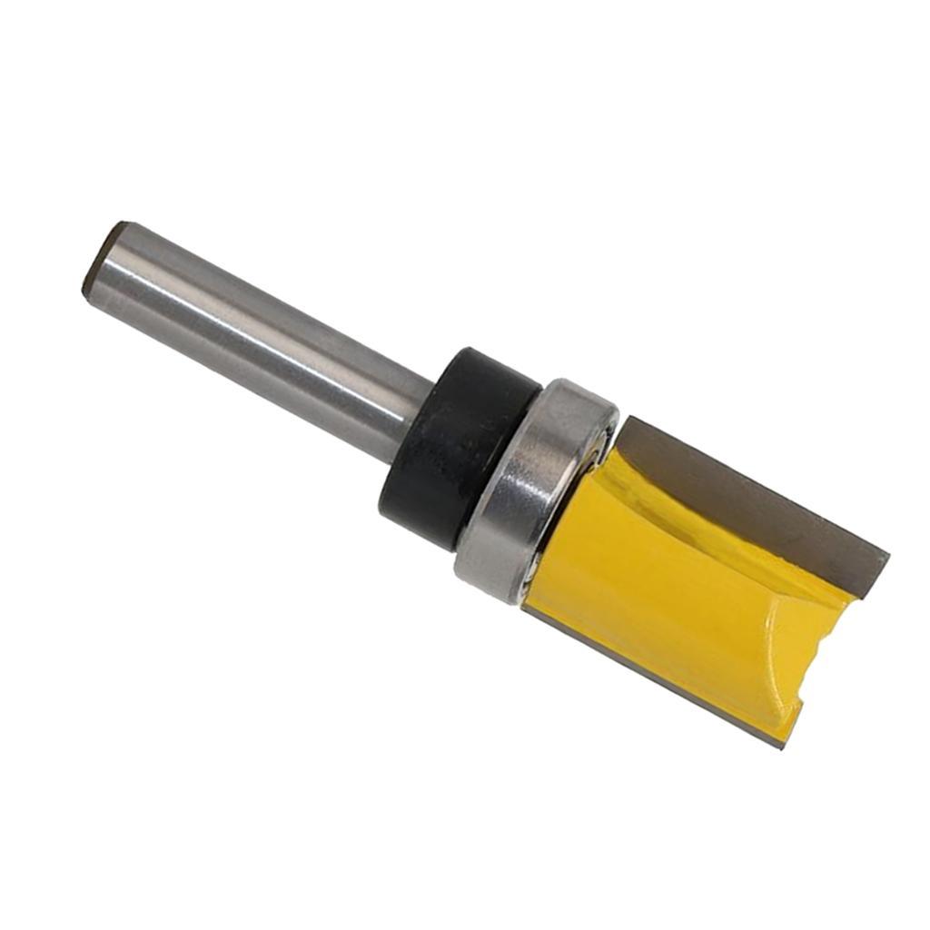 2Pcs 8mm Shank Router Bit Flush Trim Router Bit 3/4" Cutting Dia