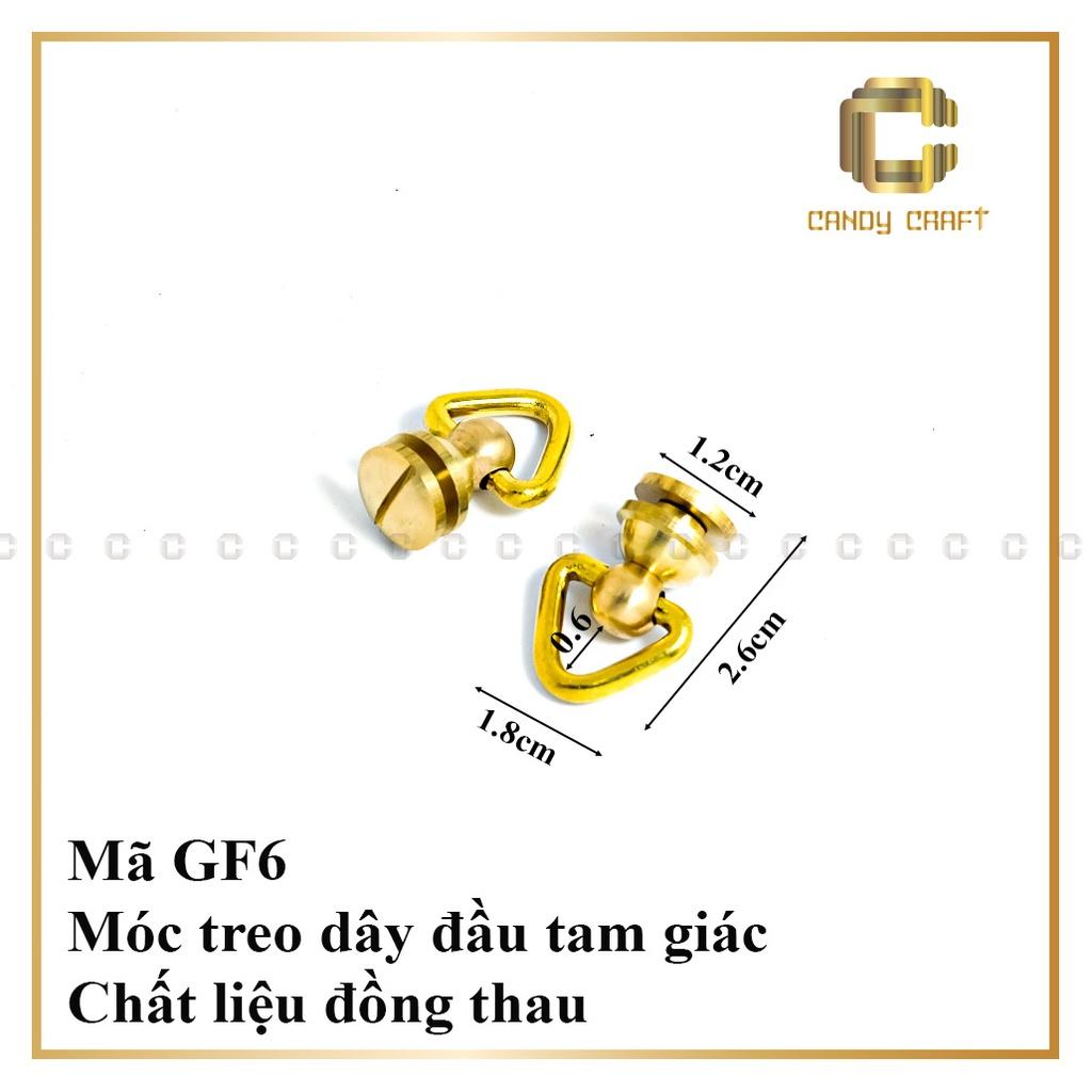 Móc treo cài túi - 1cặp đồng thau 1.1cm