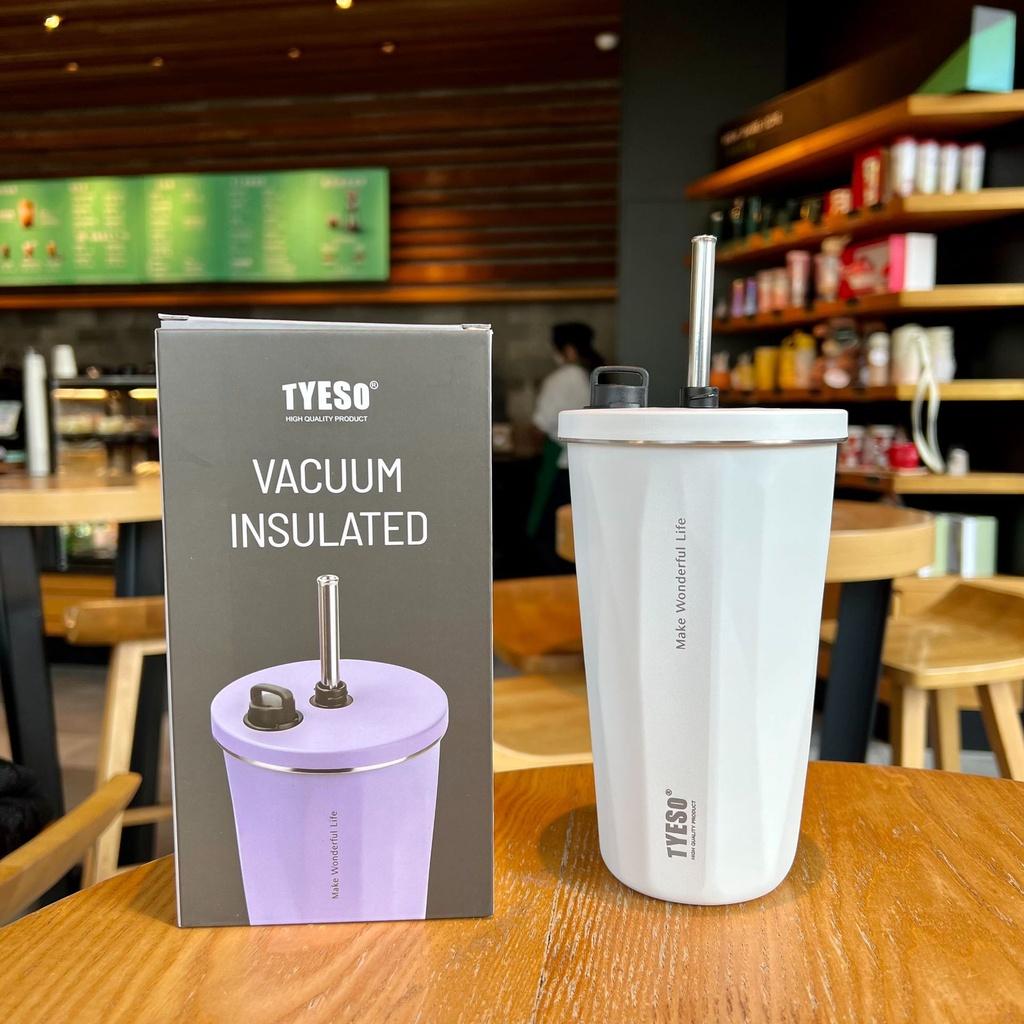 Ly giữ nhiệt thể thao TYESO có ống hút 600ml