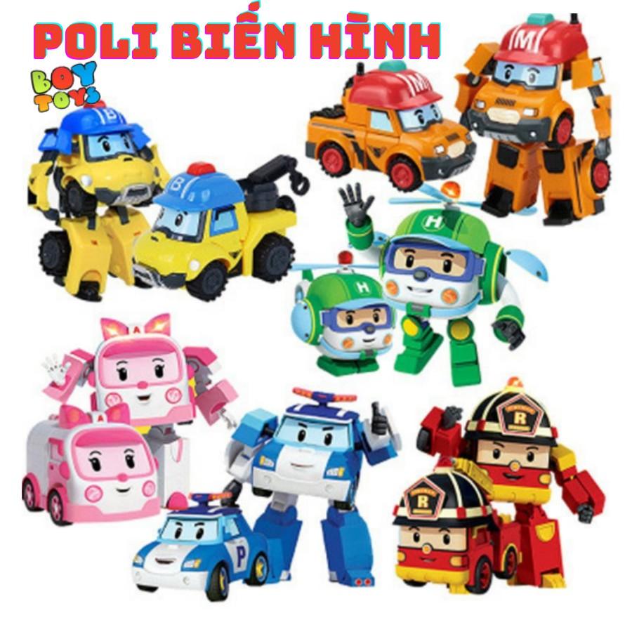 Đồ chơi biến hình biệt đội Robocar Poli 2 trong 1 cho bé thỏa sức sáng tạo 828