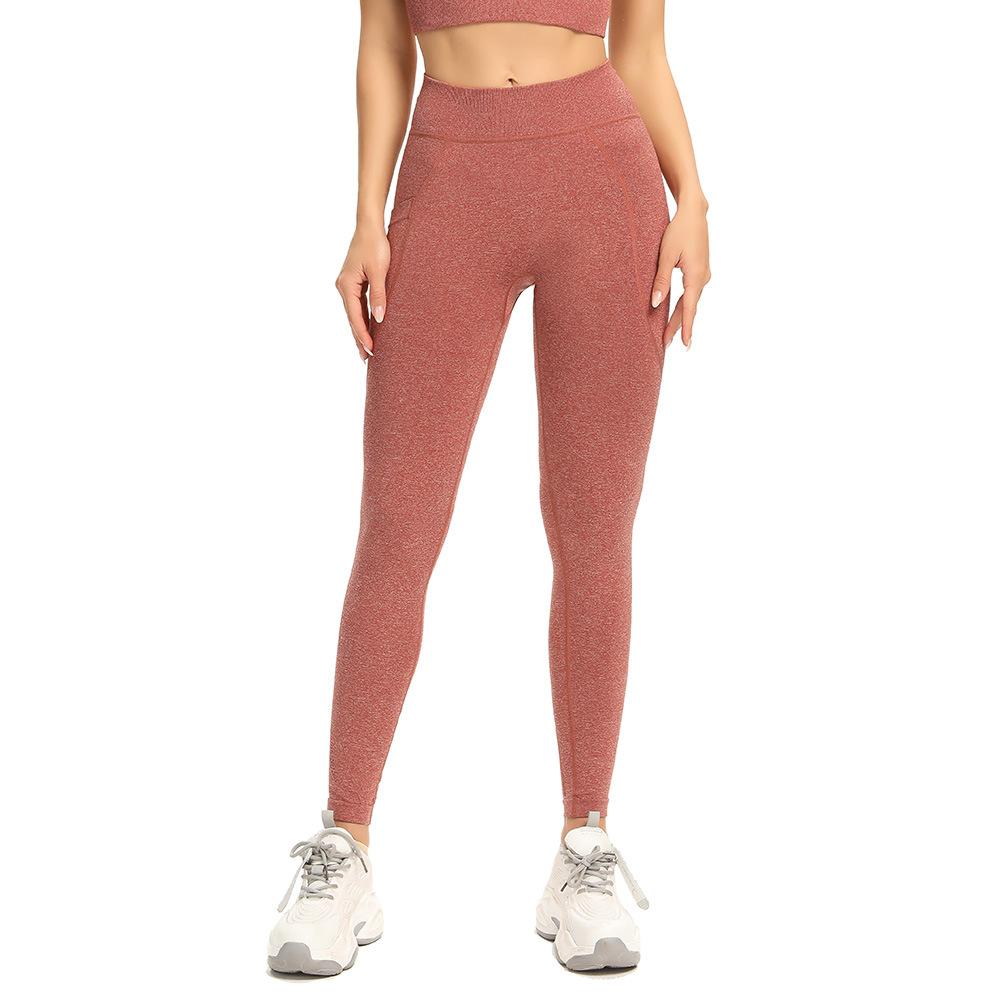 Liền Mạch Thảm Tập Yoga Kèm Túi Nữ Quần Legging Tập Yoga Thể Dục Chạy Leggin Cao Cấp Co Giãn Tập Gym Quần Legging Ôm Tập Luyện Quần