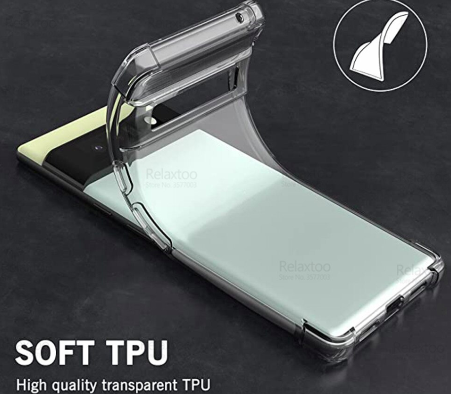 Ốp lưng cho Google Pixel 6, 6 Pro TPU Trong Suốt Che Camera