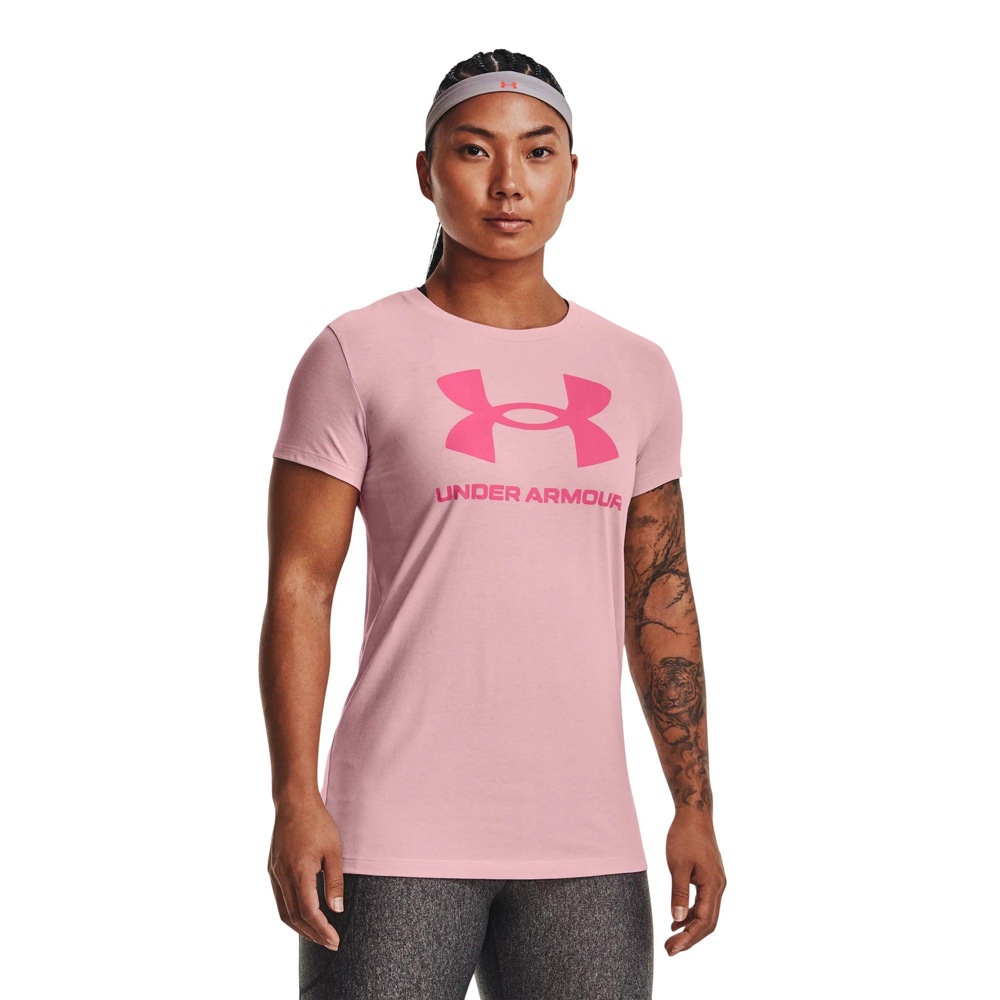 Áo thun tay ngắn thể thao nữ Under Armour Sportstyle Logo - 1356305-647