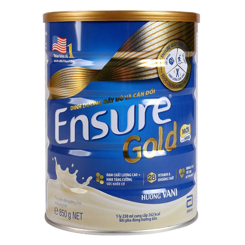 Sữa Bột Abbott Ensure Gold HMB Hương Vani (850g)