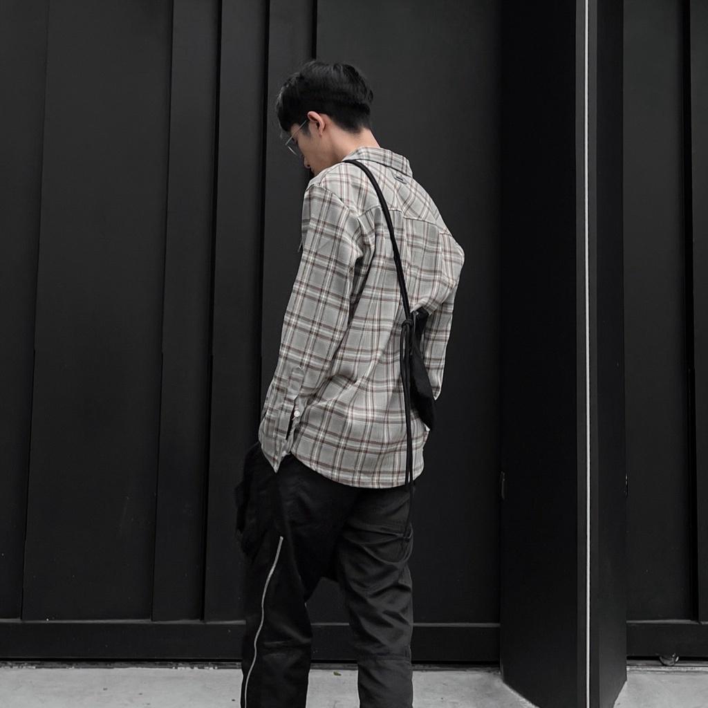 Áo Sơmi dài tay Flannel ODIN, Áo sơmi dài tay kẻ sọc oversize.Local Brand ODIN CLUB