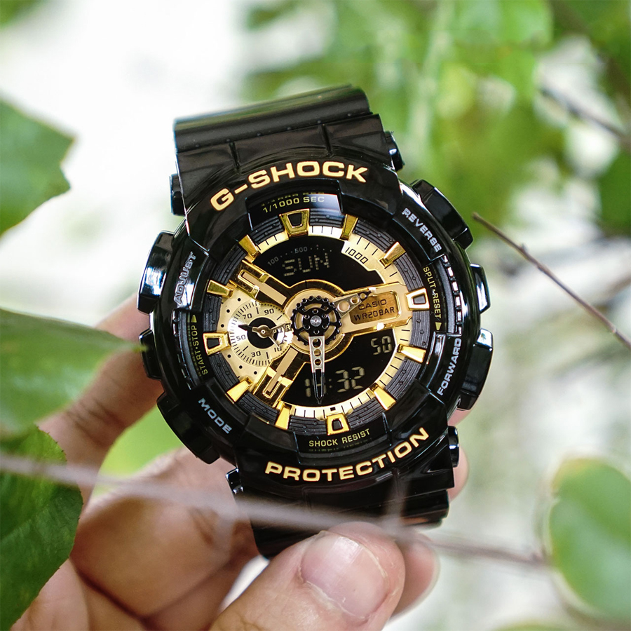 Đồng hồ nam dây nhựa Casio G-Shock chính hãng GA-110GB-1ADR (51mm)