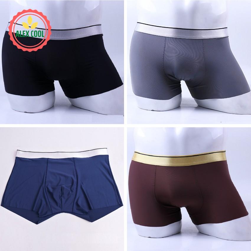 Combo 4 Quần sịp quần lót nam trơn thun lạnh cao cấp hàng hiệu