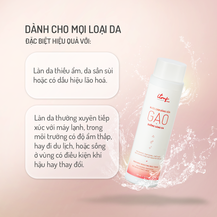 Nước Cân Bằng Sữa Gạo Dưỡng Sáng Da 150mL