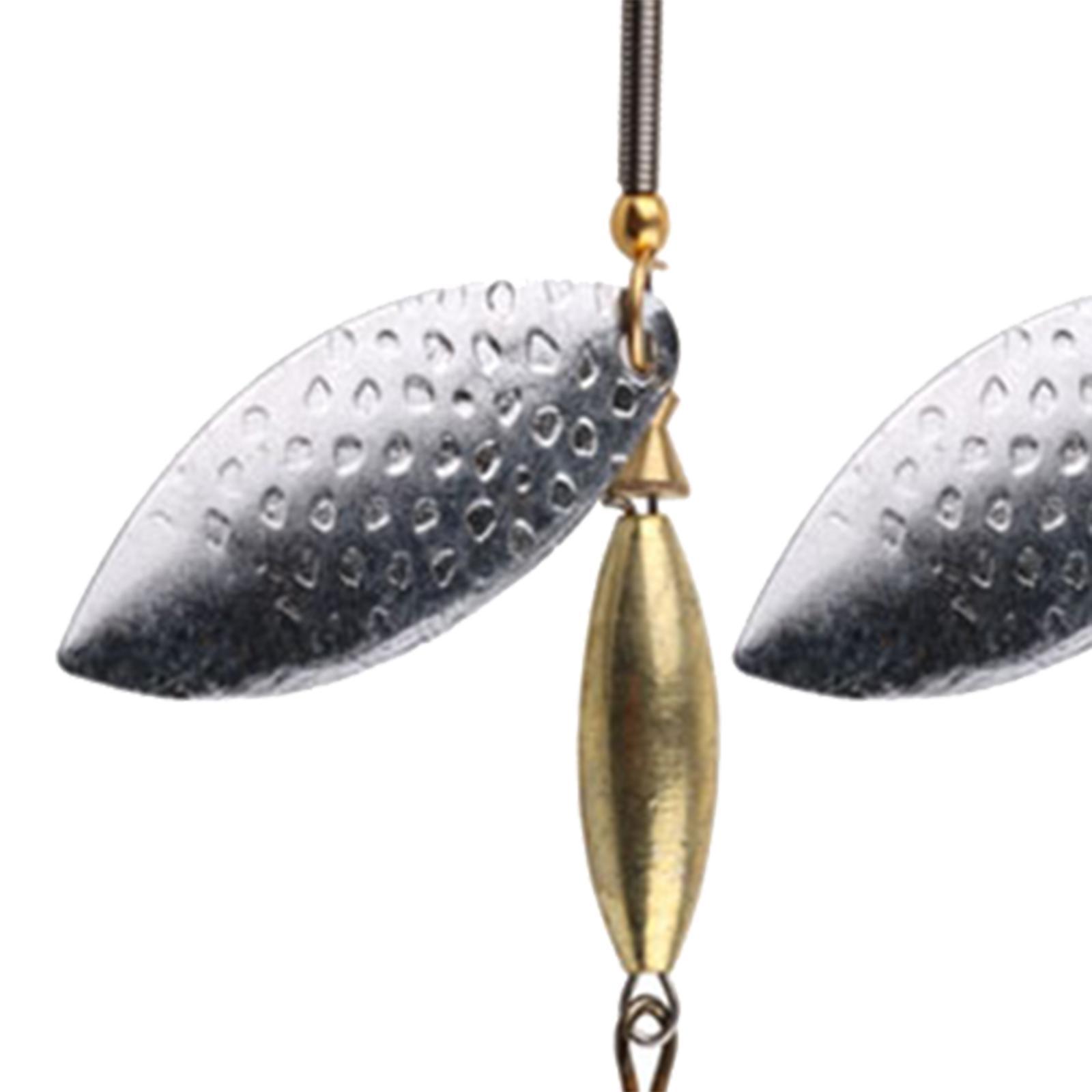 5Pcs Fishing Lures Rotary Baits, Fish Hooks Fishing Terminal Supplies, Catfish Hooks with Jig Hooks Fishing Hooks for Freshwater, Bass, Pond