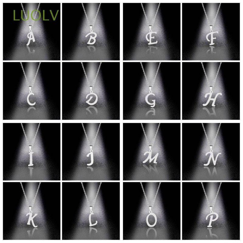 Dây chuyền bạc liền mặt chữ cái  YN JEWELRY