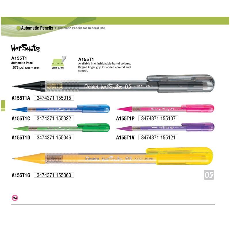 Bút chì kim bấm Hot Shors Pentel nét 0.5mm A155T