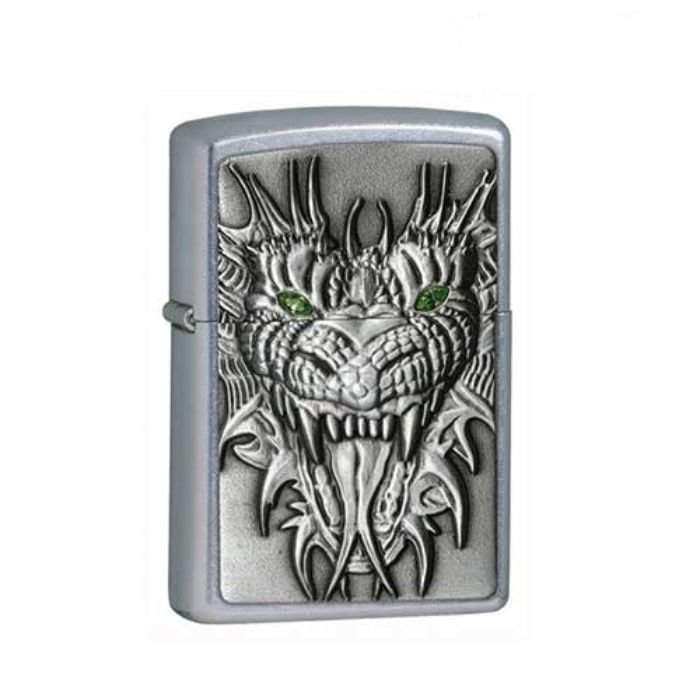 Bật Lửa Zippo Dragon Emblem Street Chrome Chính Hãng Usa