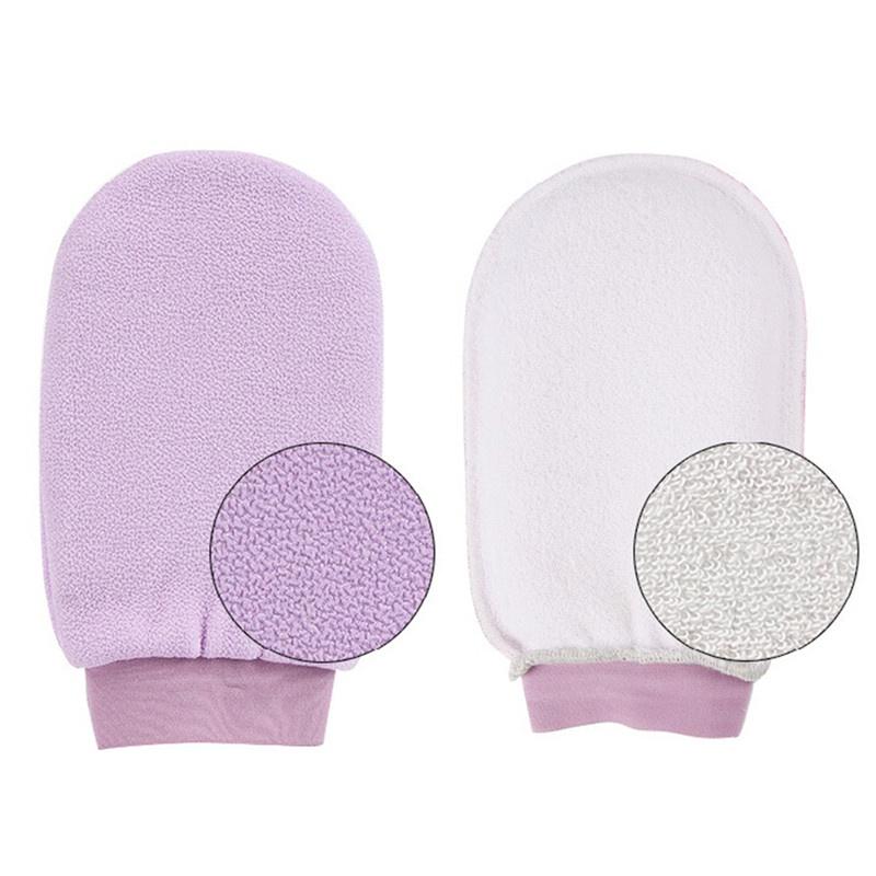 1 Găng Tay Hai Mặt Tẩy Tế Bào Chết 5 Màu Tùy Chọn Tiện Dụng Khi Tắm / Spa