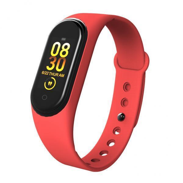 3xSmart Wristband Fitness Tracker Sport Watch Bracelet Touch Screen Red