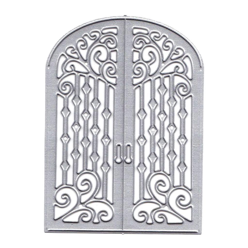 Metal Cutting Dies Stencil Door Shape DIY Scrapbook Photo Album Card Decor