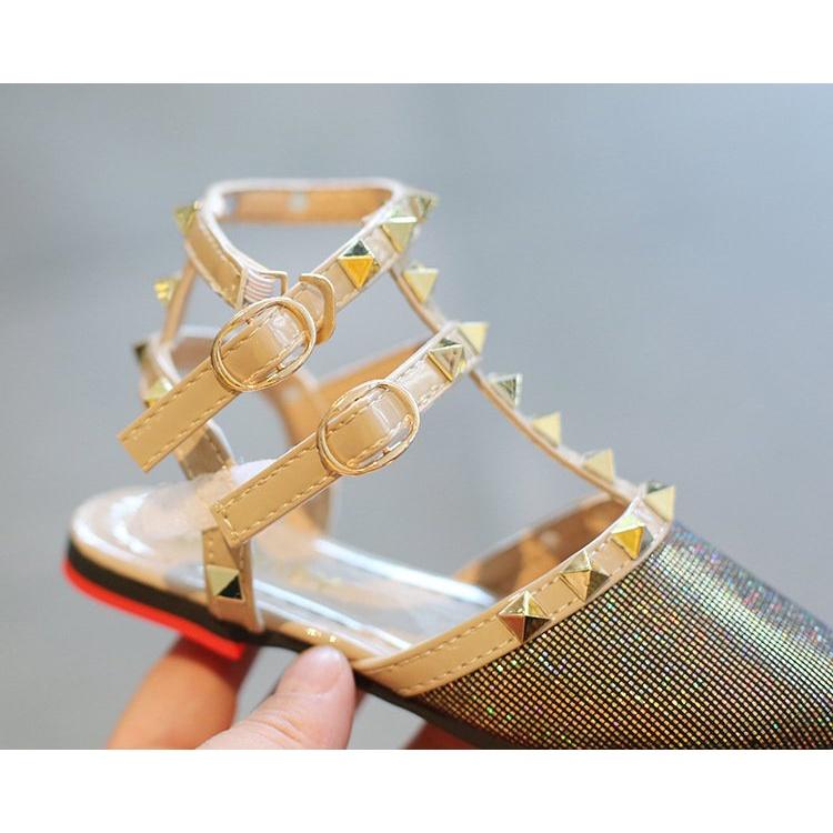Giày công chúa cho bé gái đan dây phong cách Hàn Quốc size 26-35 hàng Quảng Châu cao cấp