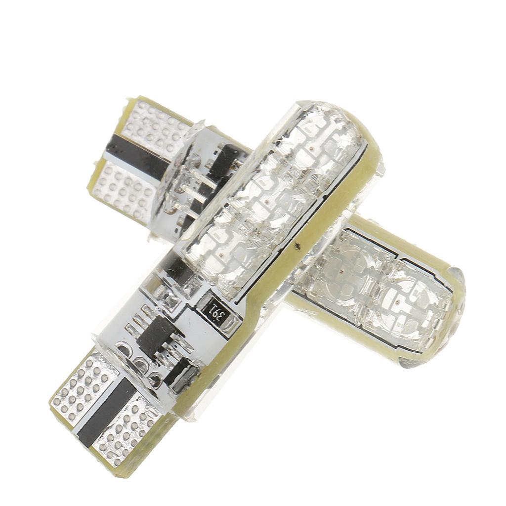 2- 2 Pieces T10 6LED Car Dome Reading Light Lamp Bulb RGB for Remote