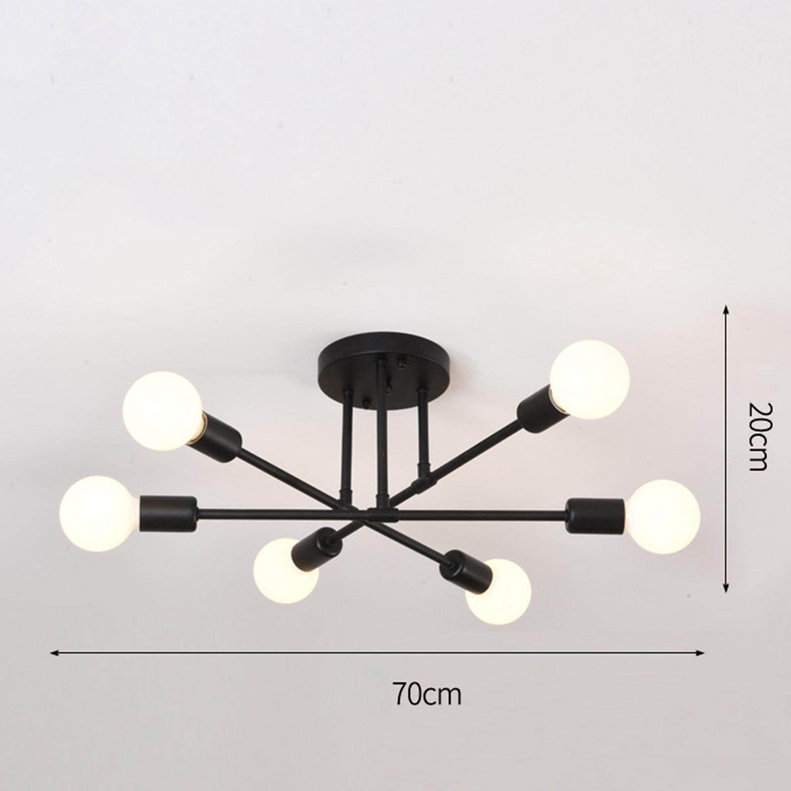 Ceiling Light Nordic Wrought Iron Chandelier Ceiling Lamp for Home Decor