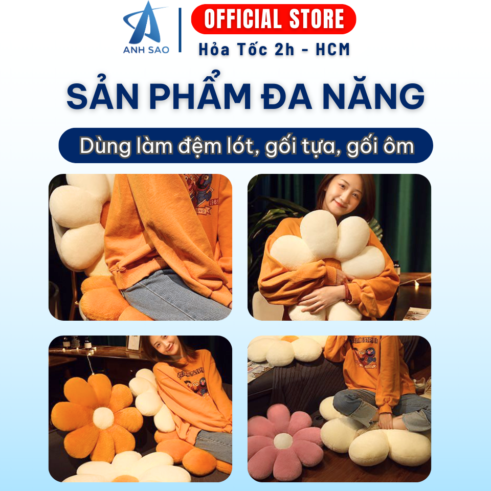 Đệm Lót Ghế Bông Hoa Màu Ánh Sao Gối Ngồi Êm Ái Dày Mềm Đệm Ngồi Bệt Lót Ngồi Sofa Trang Trí Tựa Lưng Văn Phòng