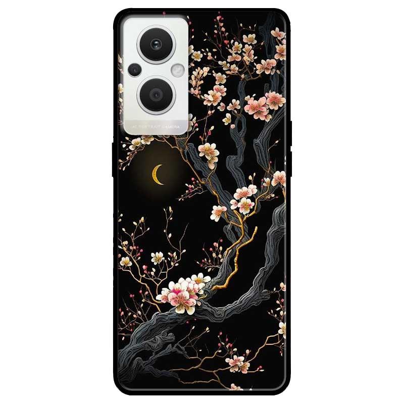 Ốp lưng cho Oppo Reno 2Z, 2F - 6z - 7z 5G - 8z 5G - A96 5G - 8T 4G - 8T 5G - Đào Đêm Đẹp - Hàng Chính Hãng