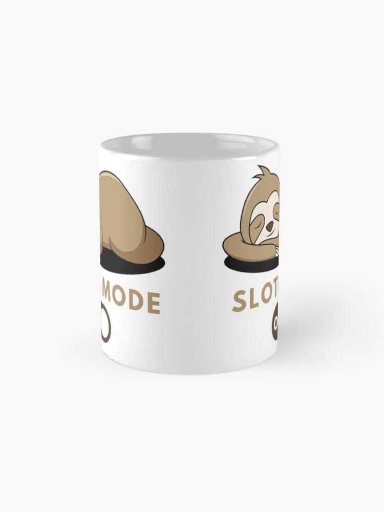 Cốc sứ tráng men sloth mode