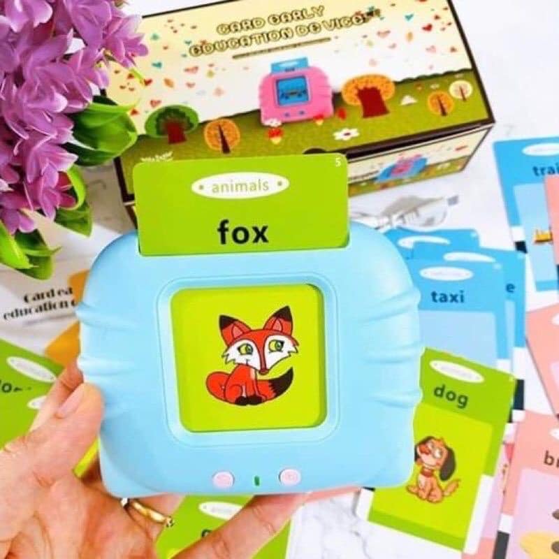 Máy đọc thẻ flashcard Tiếng Anh 224 từ vựng không sóng điện từ