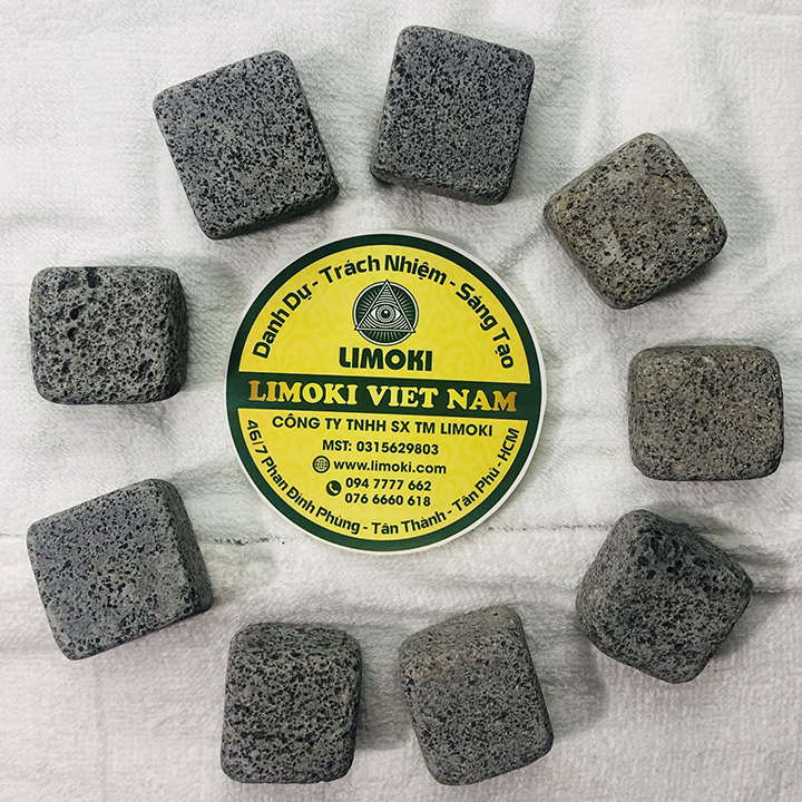 Đá Cuội Núi Lửa Nướng Thịt Size 1KG ( 8 -10 Viên) Hàng Loại 1