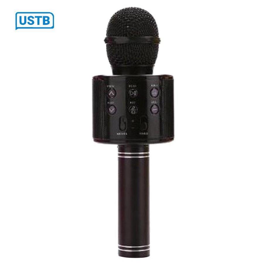 Micro hát karaoke kết nối bluetooth không dây WS-858 - Mic karaok bluetooth cổng sạc USB thích hợp giải trí dịp sinh nh