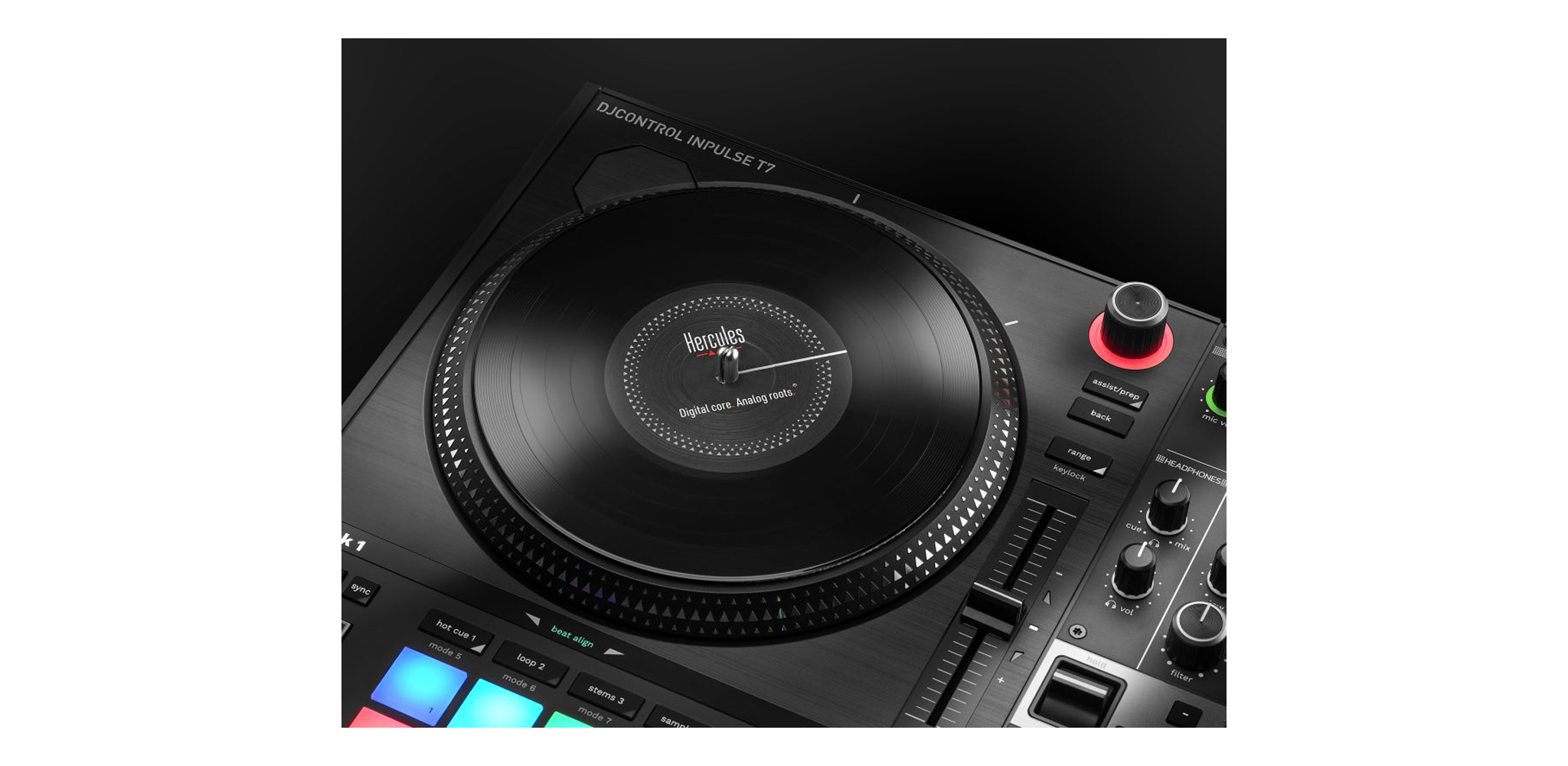 DJCONTROL INPULSE T7 bộ điều khiển bàn dj Hercules - HÀNG CHÍNH HÃNG