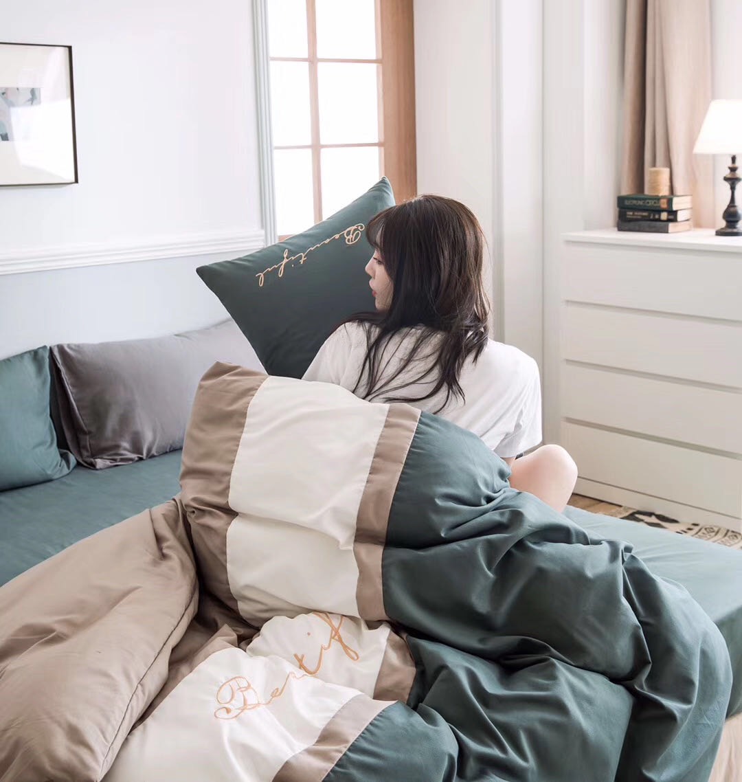 Bộ Chăn Ga Gối Cao Cấp Cotton TiCi phối 15