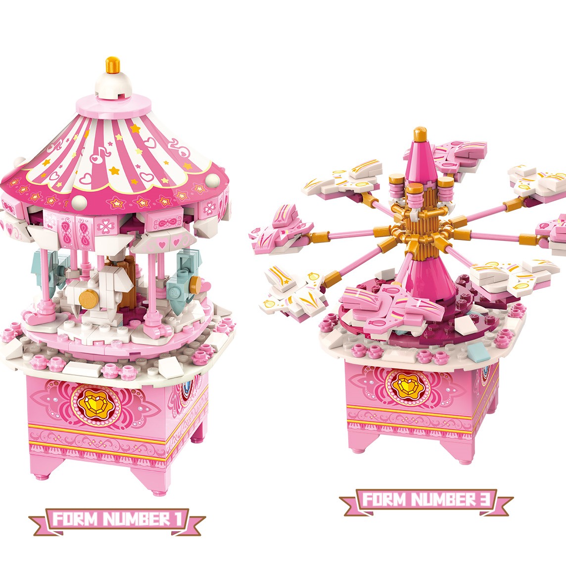 Đồ chơi lắp ráp lego Qman 42107 - Hộp phát nhạc sáng tạo dành cho bé gái từ 6 tuổi