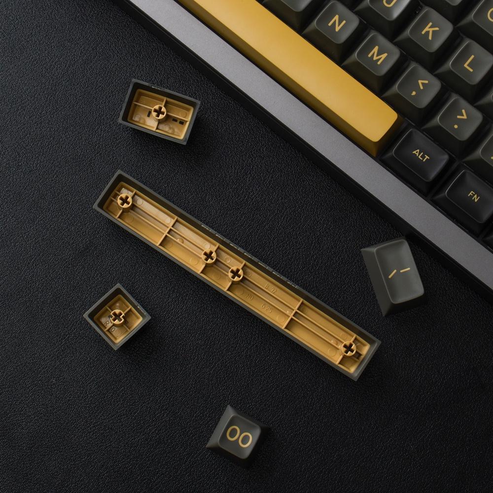 Keycap Cho Bàn Phím Cơ Aifei Black Shimmer SA Profile ABS 170 Phím | Gearbros