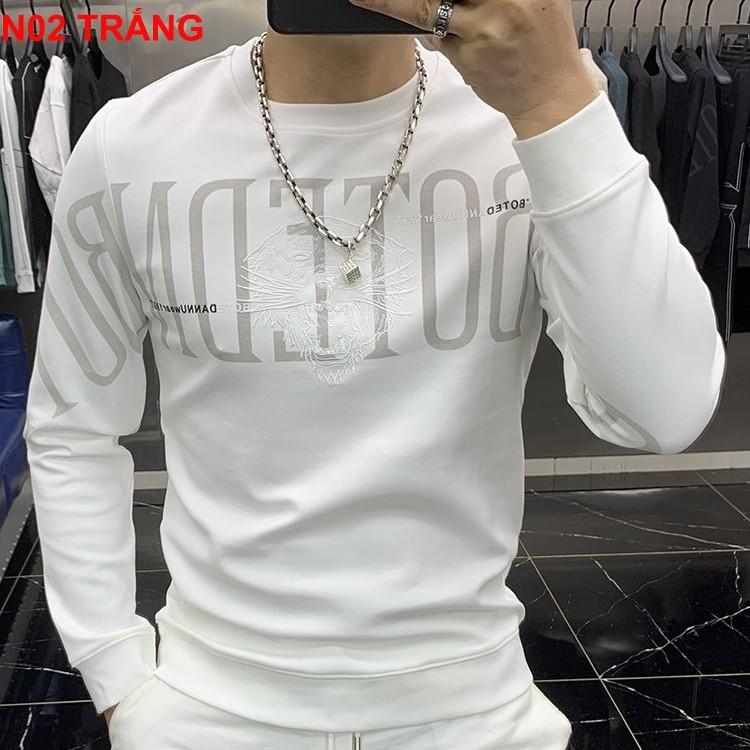 Áo sweater - Áo nỉ tay dài - Áo thu đông Nam UNISEX W02 Xanh