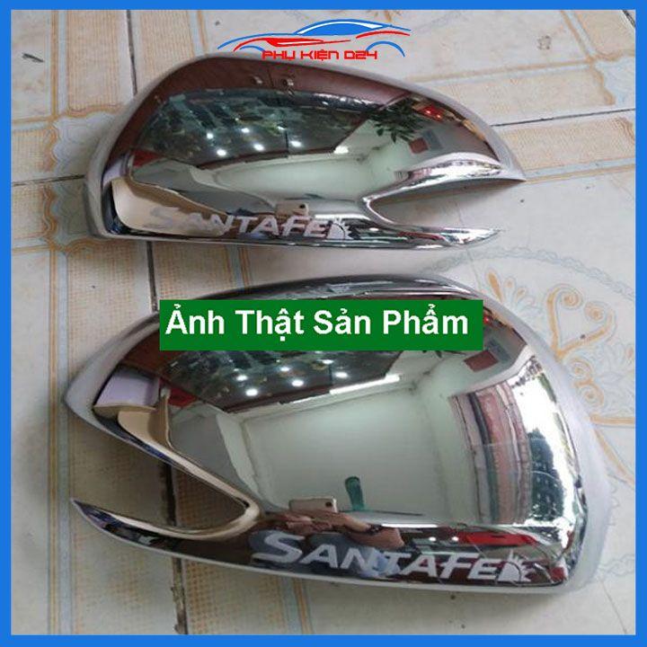 Ốp gương Santafe 2019-2020-2021-2022 mạ crom bảo vệ chống trầy trang trí làm đẹp xe