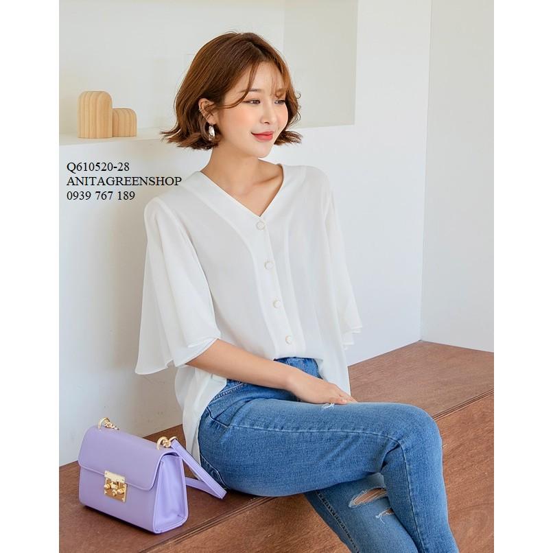 Q610520 ÁO KIỂU TAY LOE THIẾT KẾ