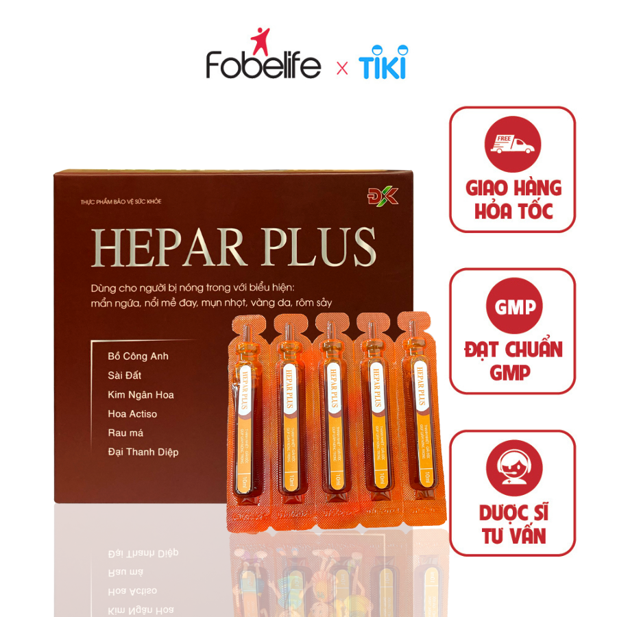Ống Uống Giải Độc Gan Tăng Cường Chức Năng Gan Hepar Plus