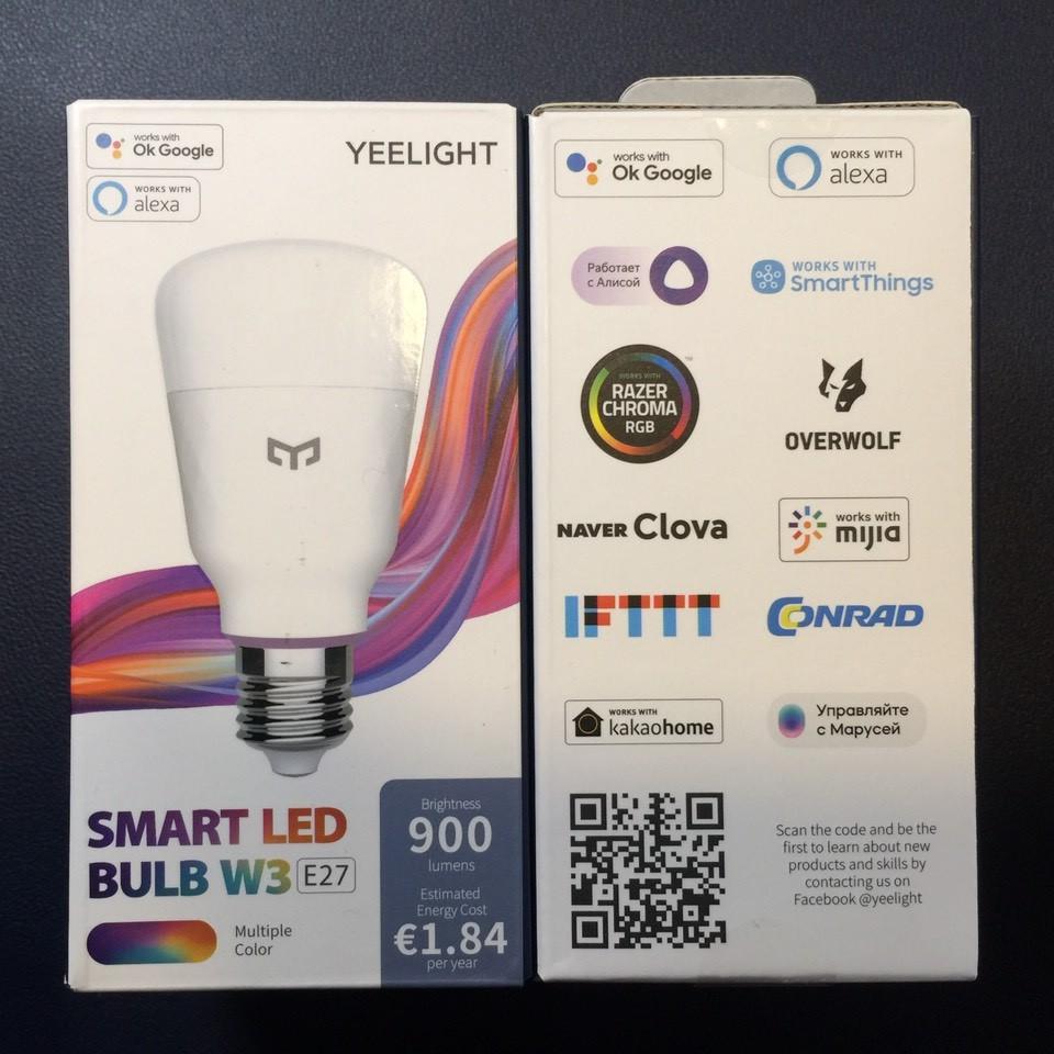 Bóng đèn Led thông minh Xiaomi Yeelight Bulb W3/ 1S Apple Homekit - đui xoắn E27 (RGB 16 triệu màu) - tích hợp Razer Chroma