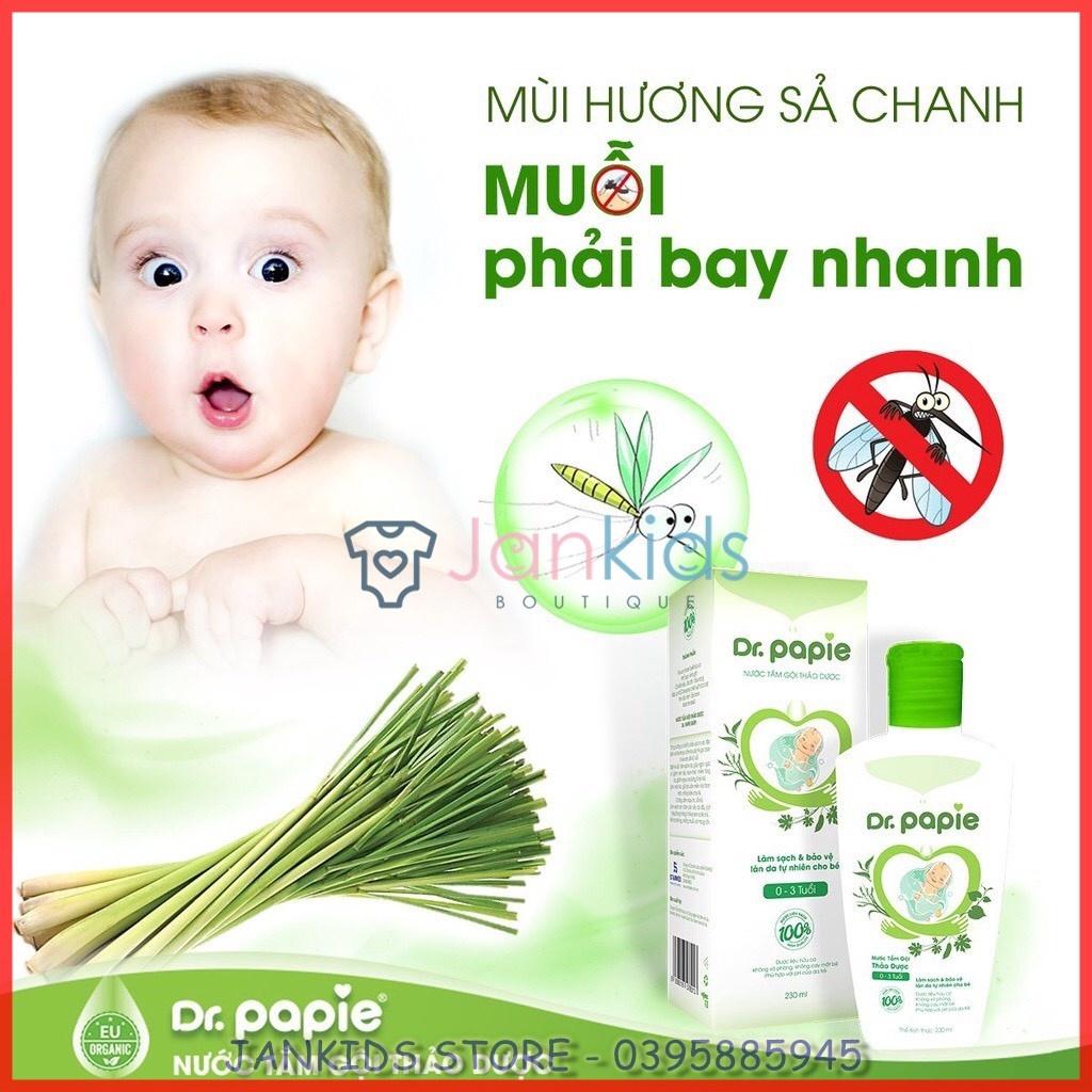 Nước tắm thảo dược DR. PAPIE giúp ngăn ngừa và giảm các vấn đề về da cho bé 0-3 tuổi