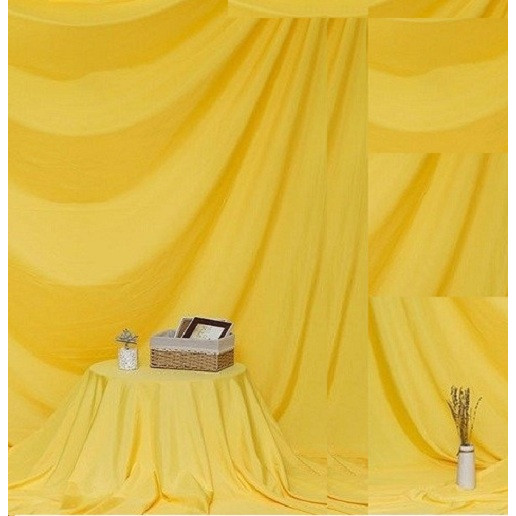 Phông vải đơn sắc vàng 2.9x2m