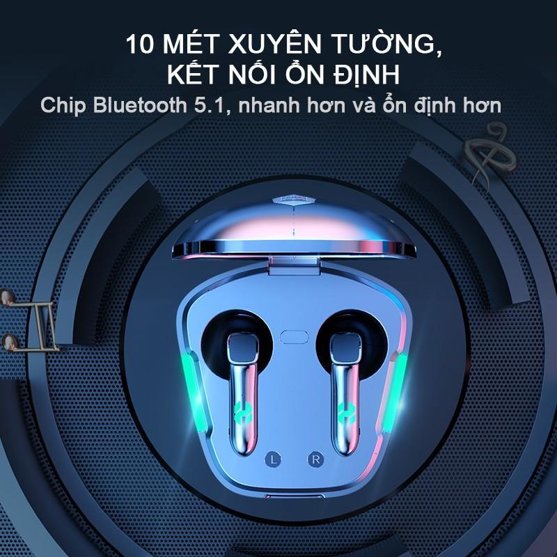 Tai nghe chơi game không dây TWS có micro chống thấm nước và chống rơi thích hợp cho Huawei Xiaomi Samsung Apple Android