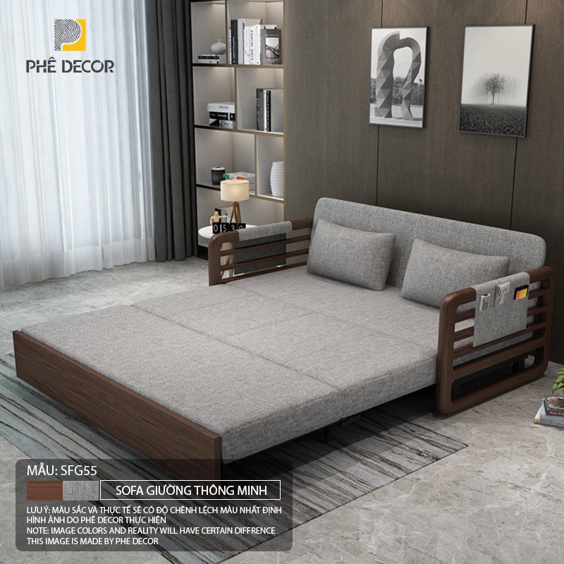 SOFA GIƯỜNG THÔNG MINH MARIA - SFG55 130*80*80cm