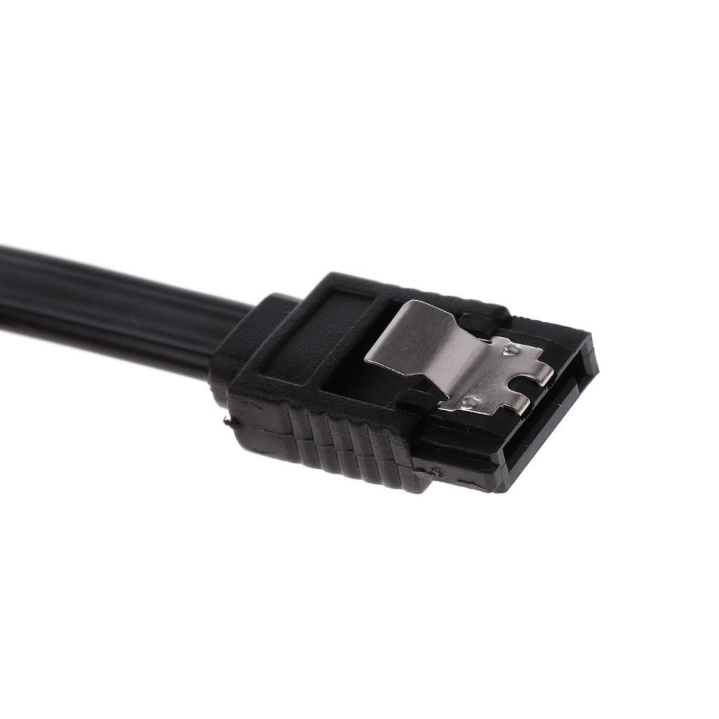 SATA3.0 III Cable 90° 6Gbps Straight To Right HDD SSD Data Cable 50cm Cord