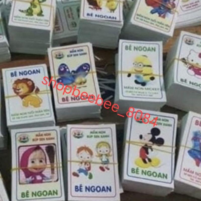 Set 500 chiếc phiếu bé ngoan cho trẻ mầm non