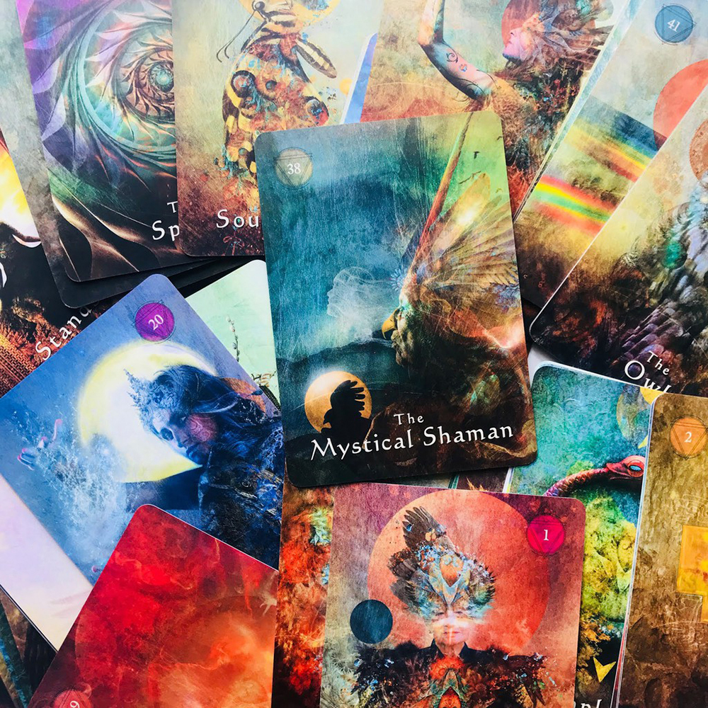 Bộ Bài Oracle Mystical Shaman Oracle Đá Thanh Tẩy