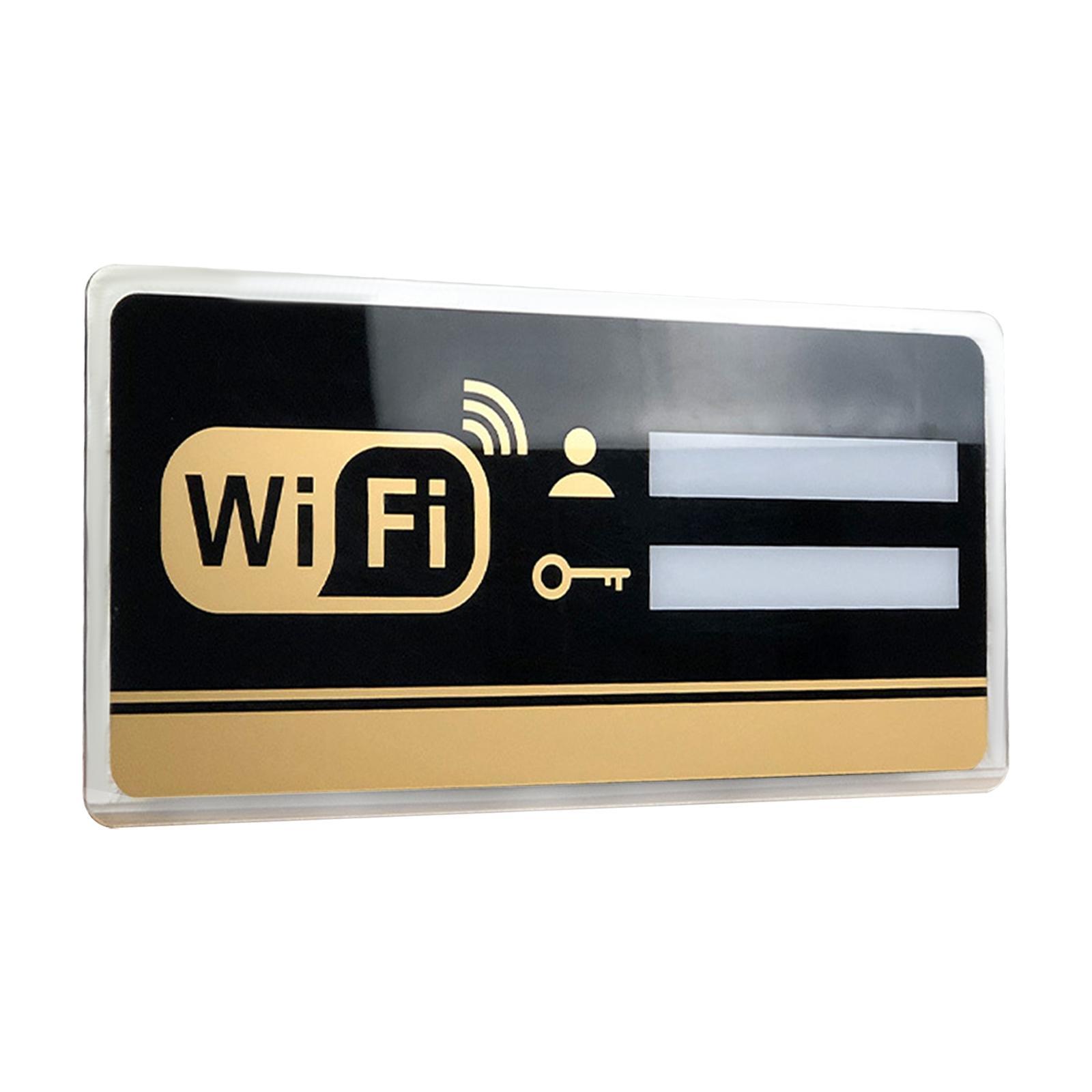 WiFi password sign 8cm×20cm